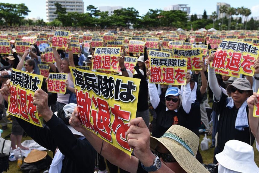 Japan Protests Against Sexual Assaults by U.S. Service members in Okinawa