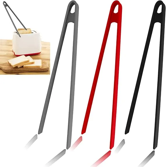 3PCS Silicone Toast Tongs